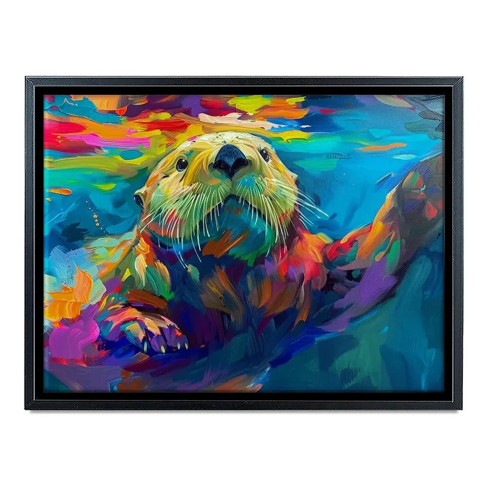 Otter Outing Canvas Print Otter Outing Canvas Print wall art product David Alexander Elder