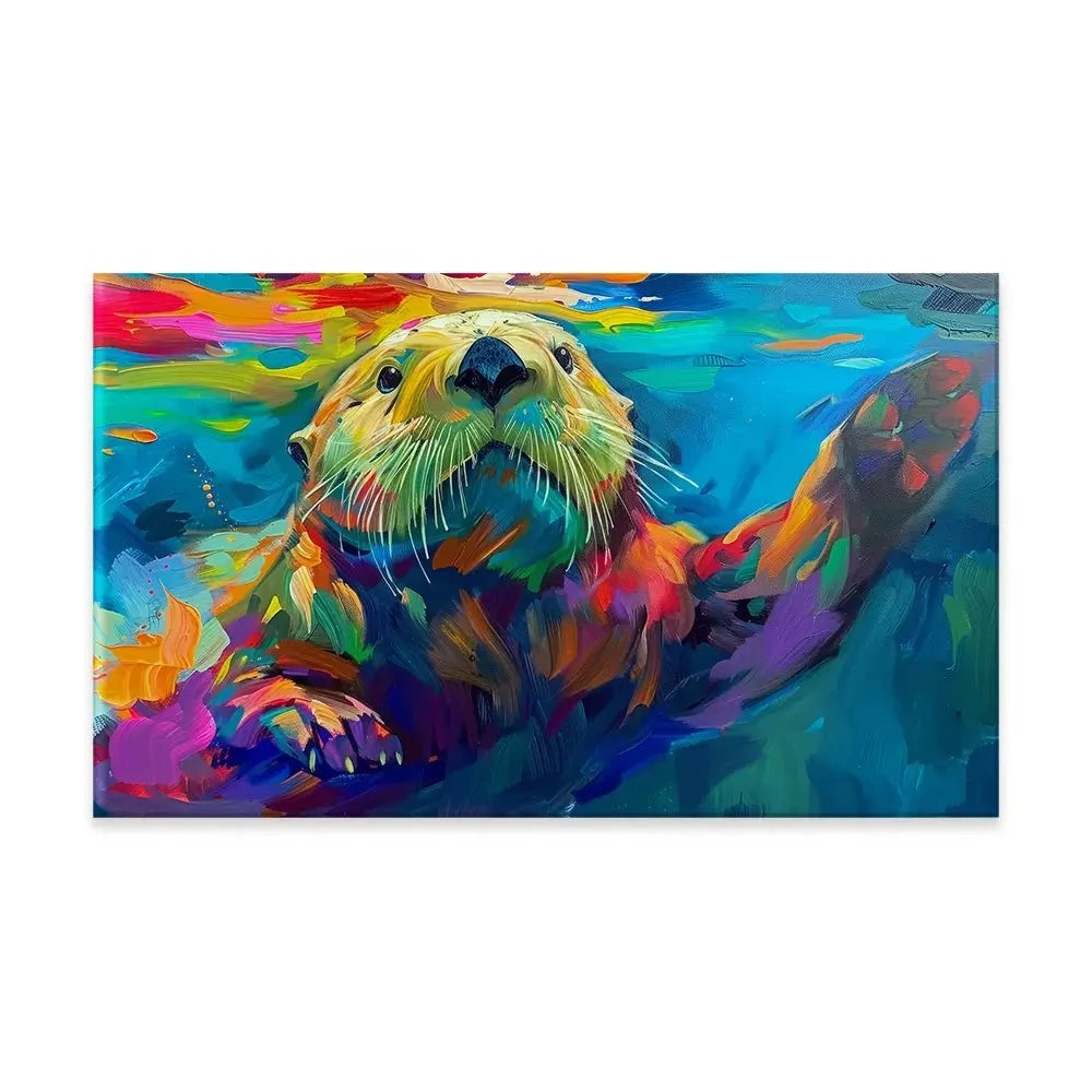 Otter Outing Canvas Print Otter Outing Canvas Print wall art product David Alexander Elder