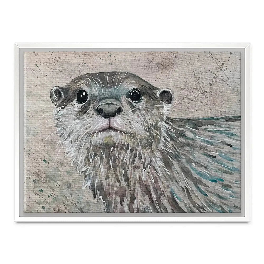 Otterly Amazing Canvas Print Otterly Amazing Canvas Print wall art product Jane Brookshaw