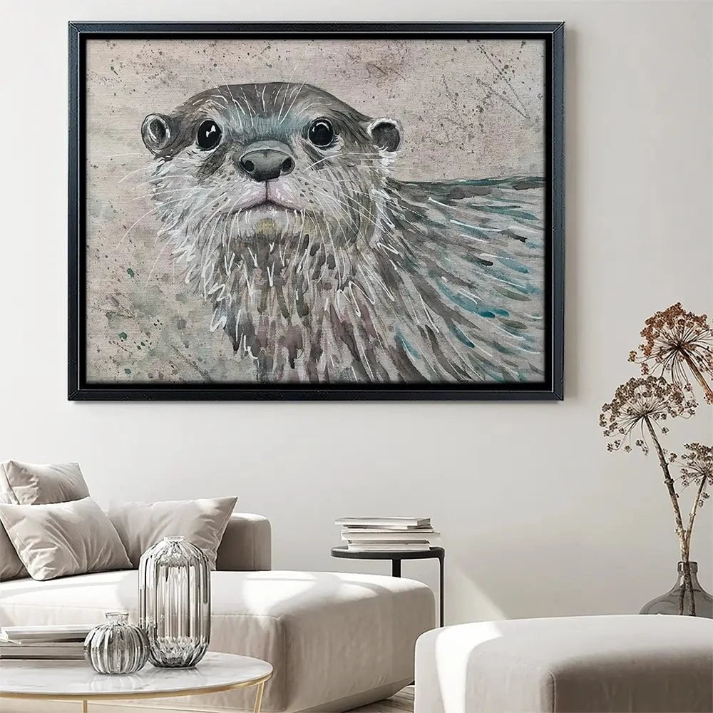 Otterly Amazing Canvas Print Otterly Amazing Canvas Print wall art product Jane Brookshaw