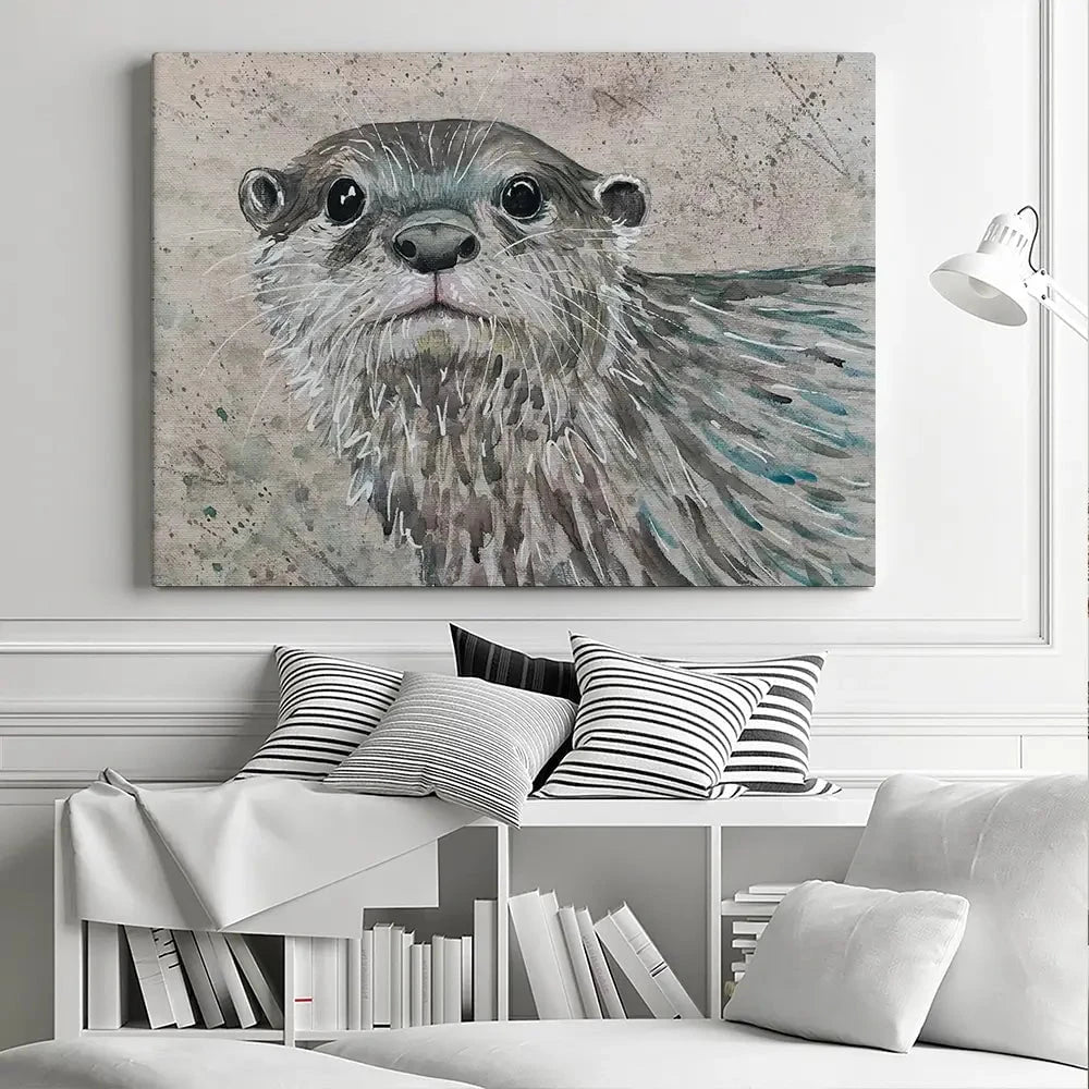 Otterly Amazing Canvas Print Otterly Amazing Canvas Print wall art product Jane Brookshaw