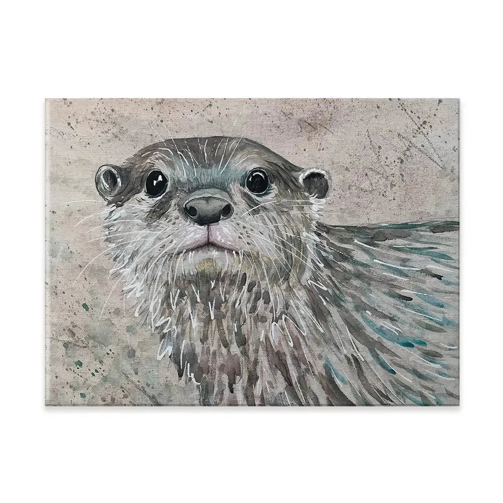 Otterly Amazing Canvas Print Otterly Amazing Canvas Print wall art product Jane Brookshaw
