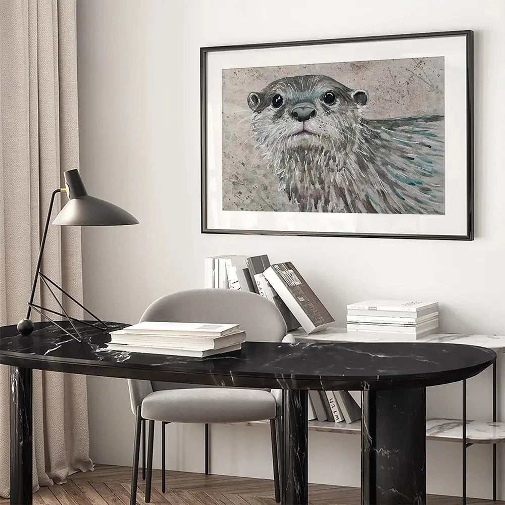 Otterly Amazing Framed Art Print Otterly Amazing Framed Art Print wall art product Jane Brookshaw