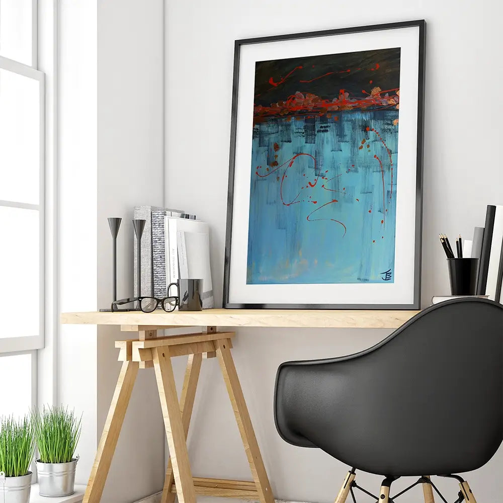 Out Of The Blue Framed Art Print Out Of The Blue Framed Art Print wall art product Jane Brookshaw
