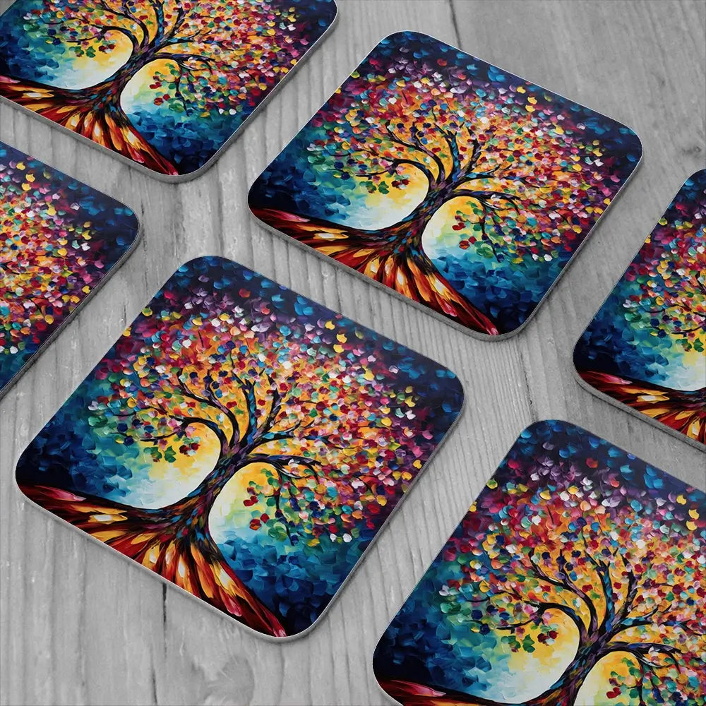 Out Of The Darkness Coaster Set Out Of The Darkness Coaster Set wall art product Gina Kelly - Independent