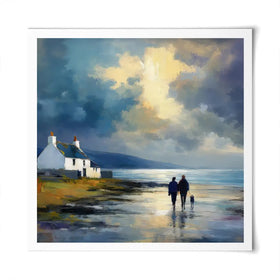 Out With Duke Square Art Print Out With Duke Square Art Print wall art product David Alexander Elder