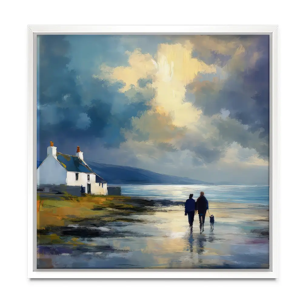 Out With Duke Square Canvas Print Out With Duke Square Canvas Print wall art product David Alexander Elder