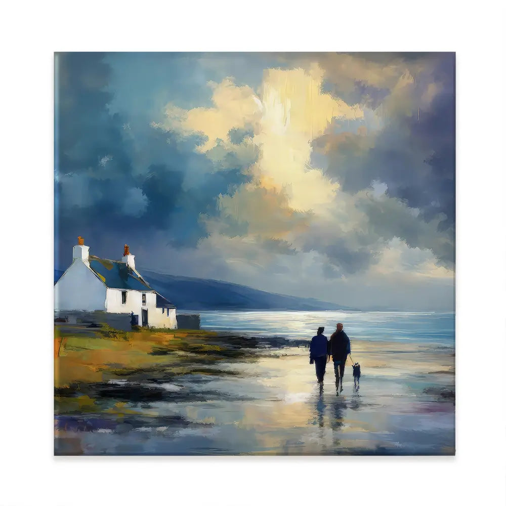 Out With Duke Square Canvas Print Out With Duke Square Canvas Print wall art product David Alexander Elder