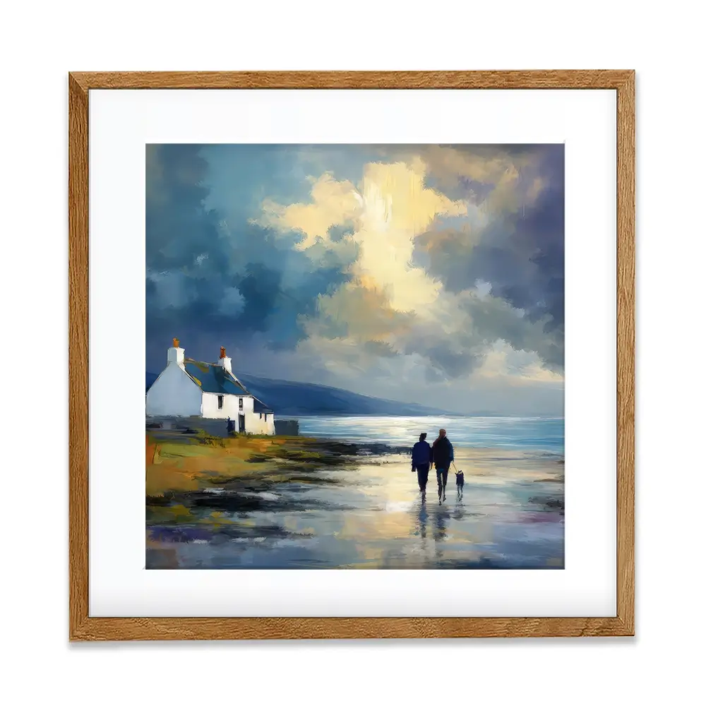 Out With Duke Square Framed Art Print Out With Duke Square Framed Art Print wall art product David Alexander Elder