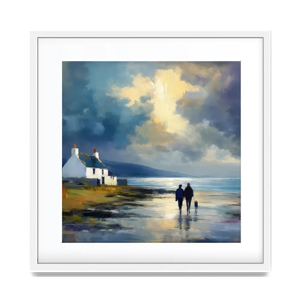 Out With Duke Square Framed Art Print Out With Duke Square Framed Art Print wall art product David Alexander Elder