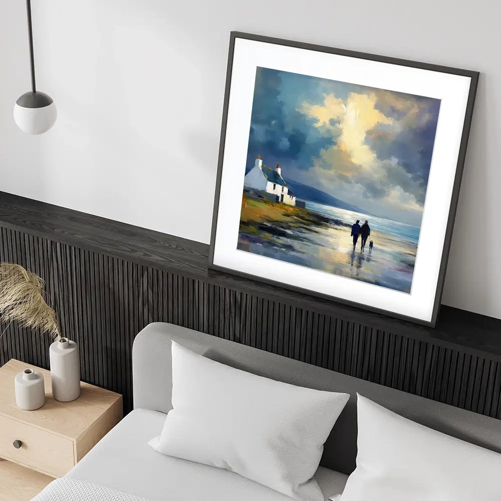 Out With Duke Square Framed Art Print Out With Duke Square Framed Art Print wall art product David Alexander Elder