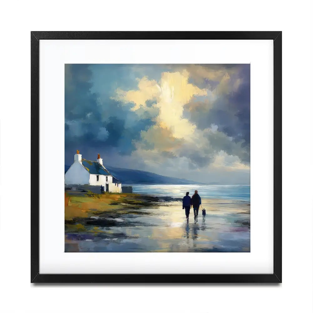 Out With Duke Square Framed Art Print Out With Duke Square Framed Art Print wall art product David Alexander Elder