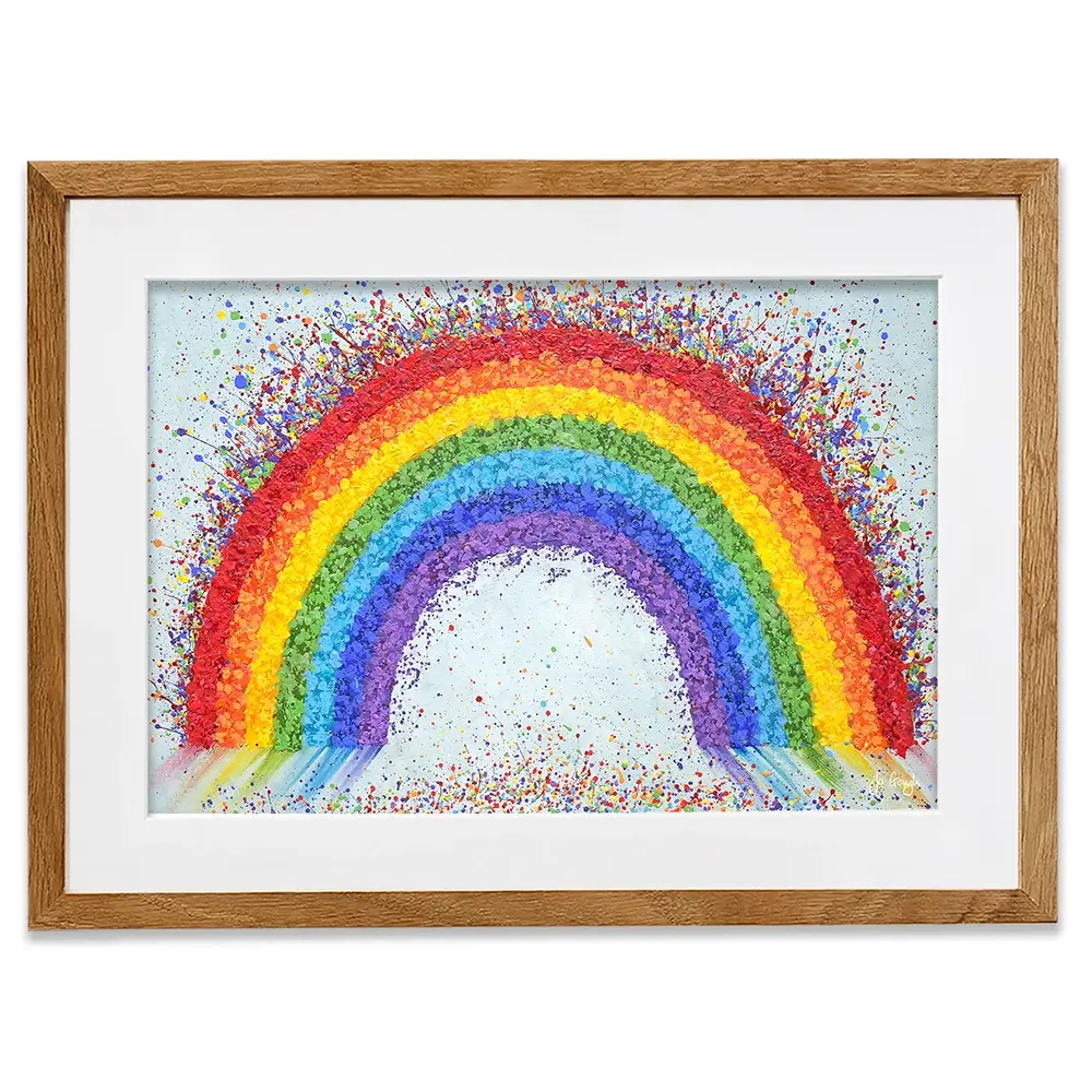 Over The Rainbow Framed Art Print Over The Rainbow Framed Art Print wall art product Jo Gough