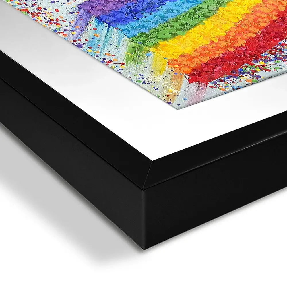 Over The Rainbow Framed Art Print Over The Rainbow Framed Art Print wall art product Jo Gough