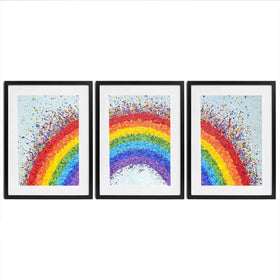 Over The Rainbow Framed Art Print Trio Over The Rainbow Framed Art Print Trio wall art product Jo Gough