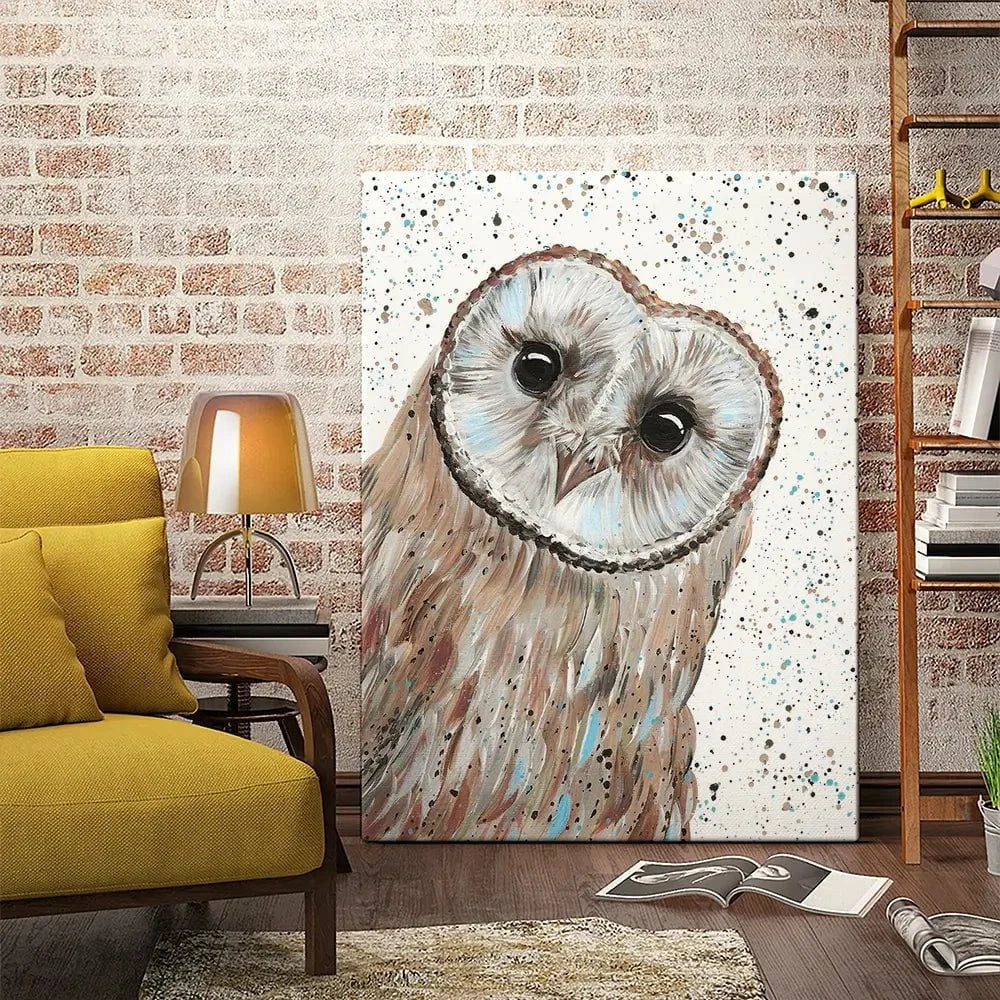Owl Apollo Canvas Print Owl Apollo Canvas Print wall art product Emma LC Art