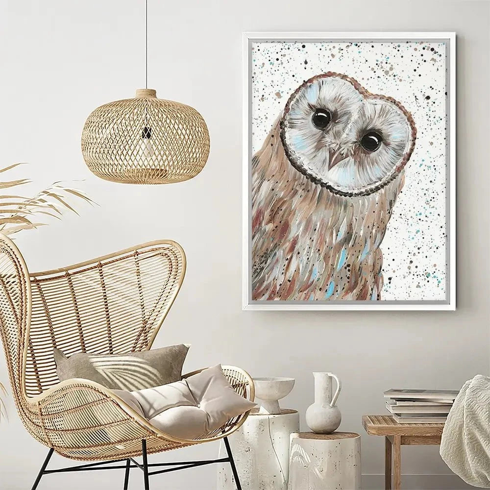 Owl Apollo Canvas Print Owl Apollo Canvas Print wall art product Emma LC Art