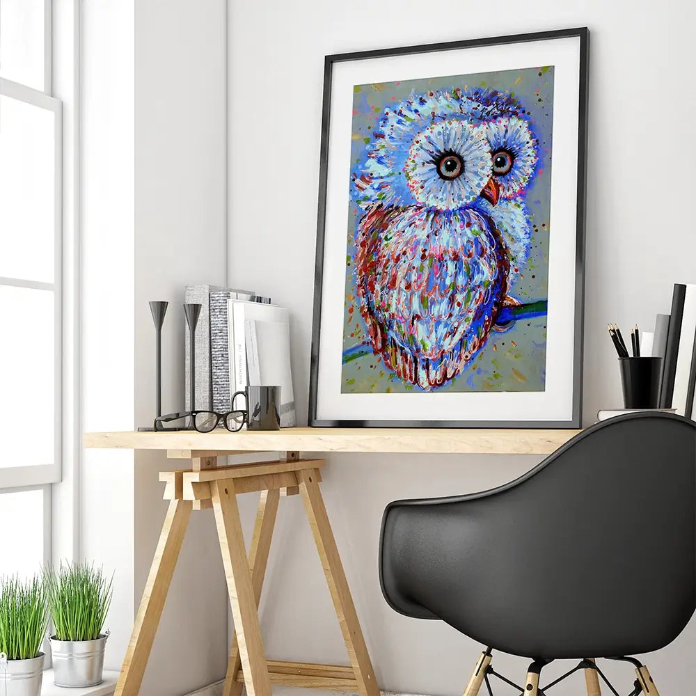 Owli Framed Art Print Owli Framed Art Print wall art product Studio Paint-Ing