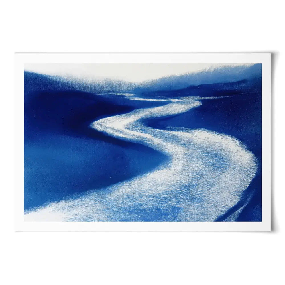 Paddle Cutting Through Water Art Print Paddle Cutting Through Water Art Print wall art product Chromatic Storm Studio