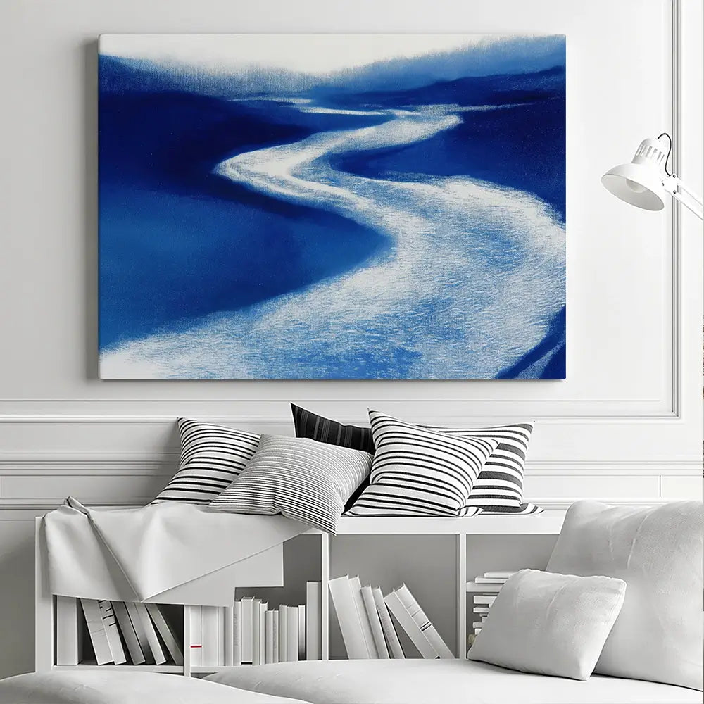 Paddle Cutting Through Water Canvas Print Paddle Cutting Through Water Canvas Print wall art product Chromatic Storm Studio