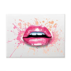 Paint Splash Lips Canvas Print Paint Splash Lips Canvas Print wall art product KenoKickit / Shutterstock
