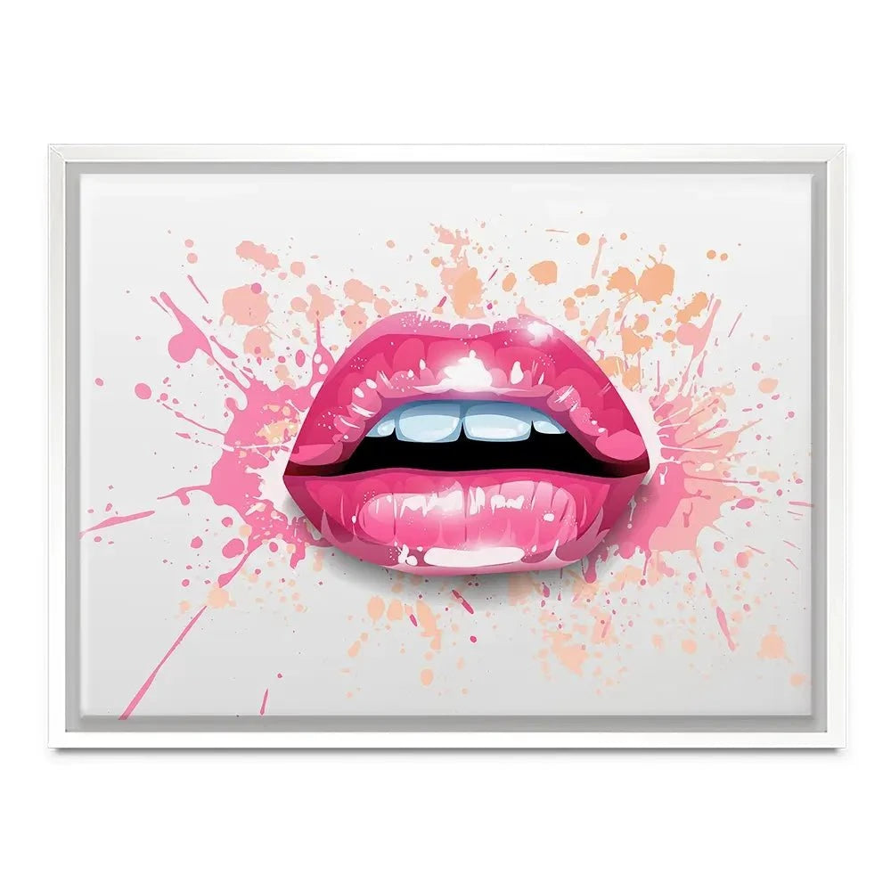 Paint Splash Lips Canvas Print Paint Splash Lips Canvas Print wall art product KenoKickit / Shutterstock
