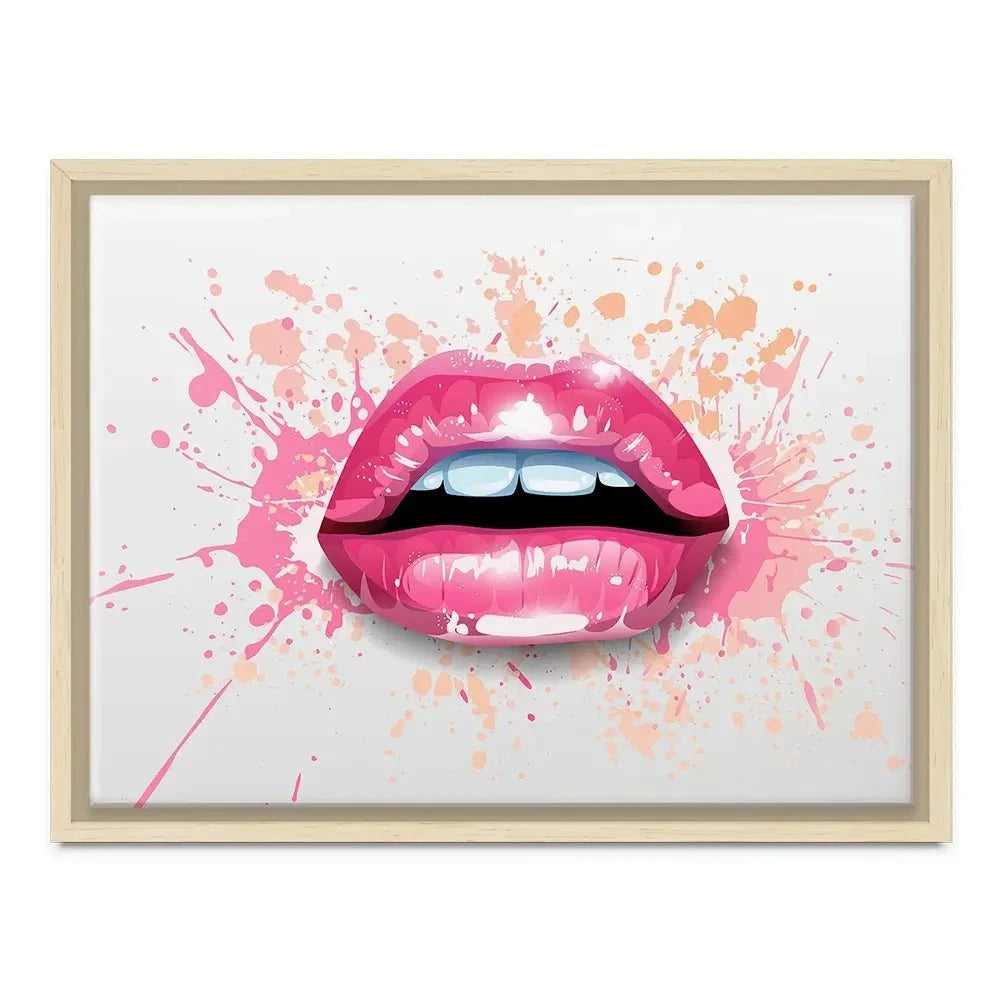 Paint Splash Lips Canvas Print Paint Splash Lips Canvas Print wall art product KenoKickit / Shutterstock