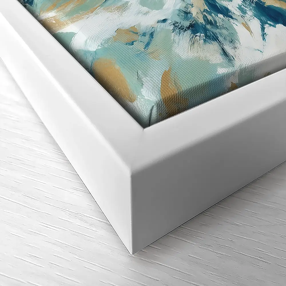 Painted Buck With Patchwork Antlers Canvas Print Painted Buck With Patchwork Antlers Canvas Print wall art product Chromatic Storm Studio