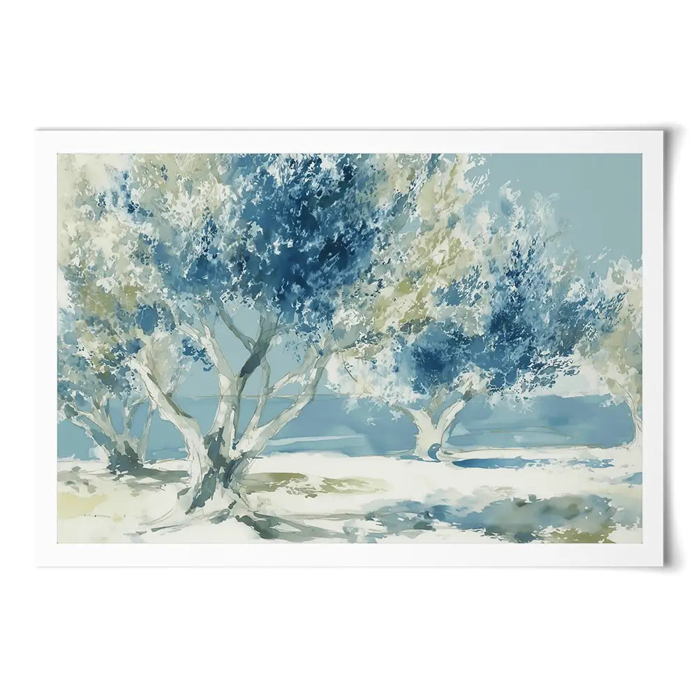 Painterly Olive Grove Art Print Painterly Olive Grove Art Print wall art product Chromatic Storm Studio