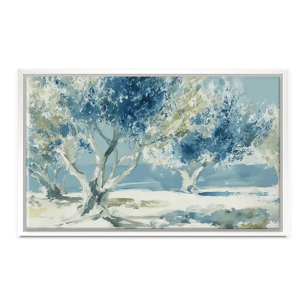 Painterly Olive Grove Canvas Print Painterly Olive Grove Canvas Print wall art product Chromatic Storm Studio