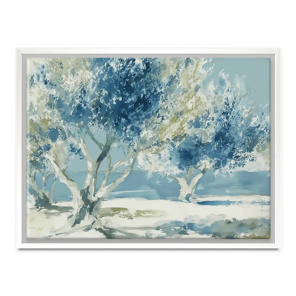 Painterly Olive Grove Canvas Print Painterly Olive Grove Canvas Print wall art product Chromatic Storm Studio