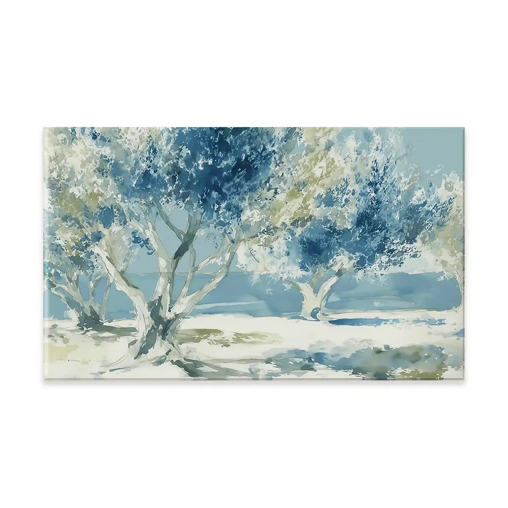 Painterly Olive Grove Canvas Print Painterly Olive Grove Canvas Print wall art product Chromatic Storm Studio