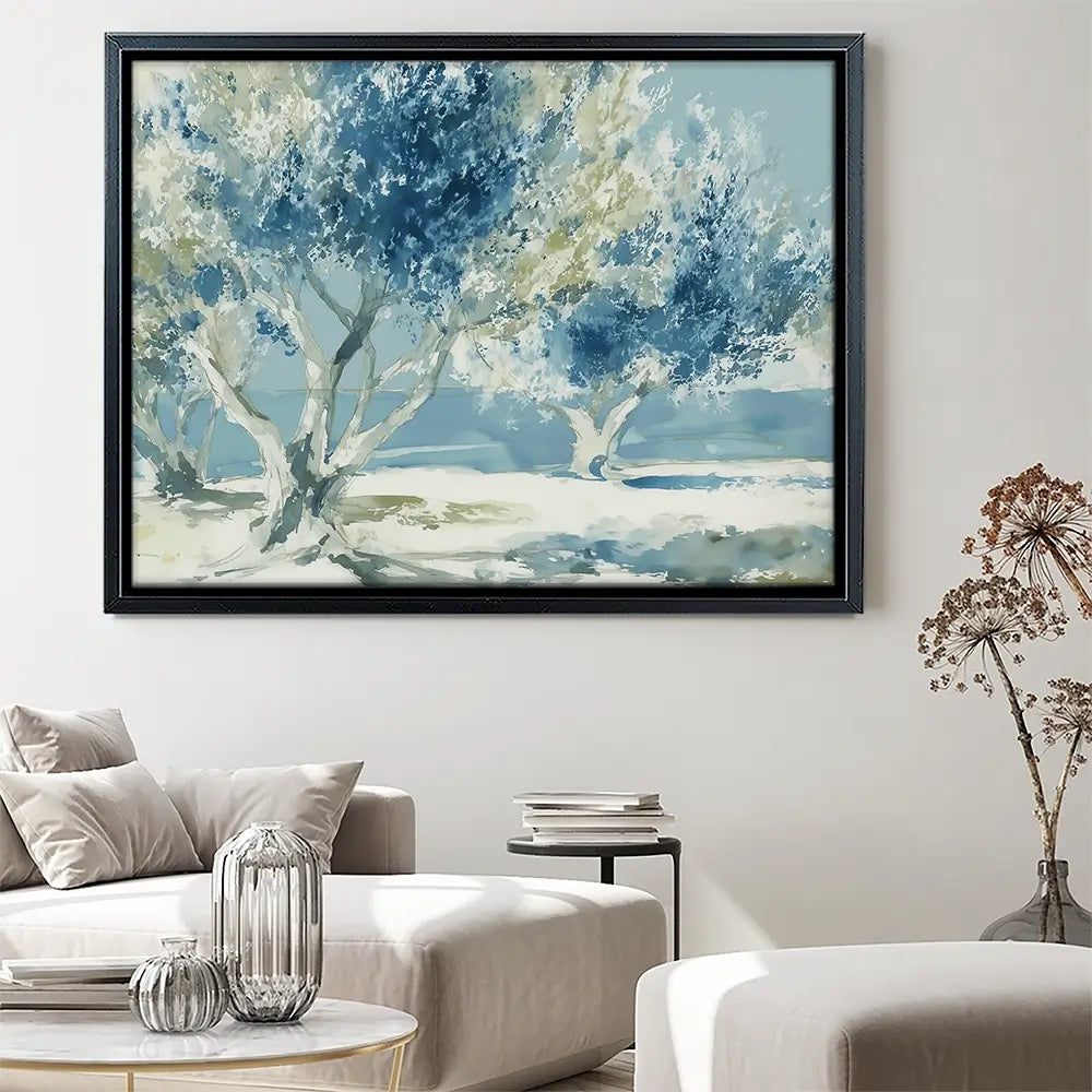 Painterly Olive Grove Canvas Print Painterly Olive Grove Canvas Print wall art product Chromatic Storm Studio