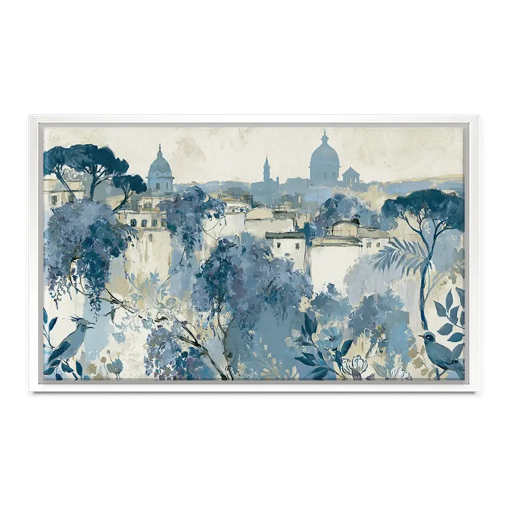 Painterly Rome Skyline Canvas Print Painterly Rome Skyline Canvas Print wall art product Chromatic Storm Studio