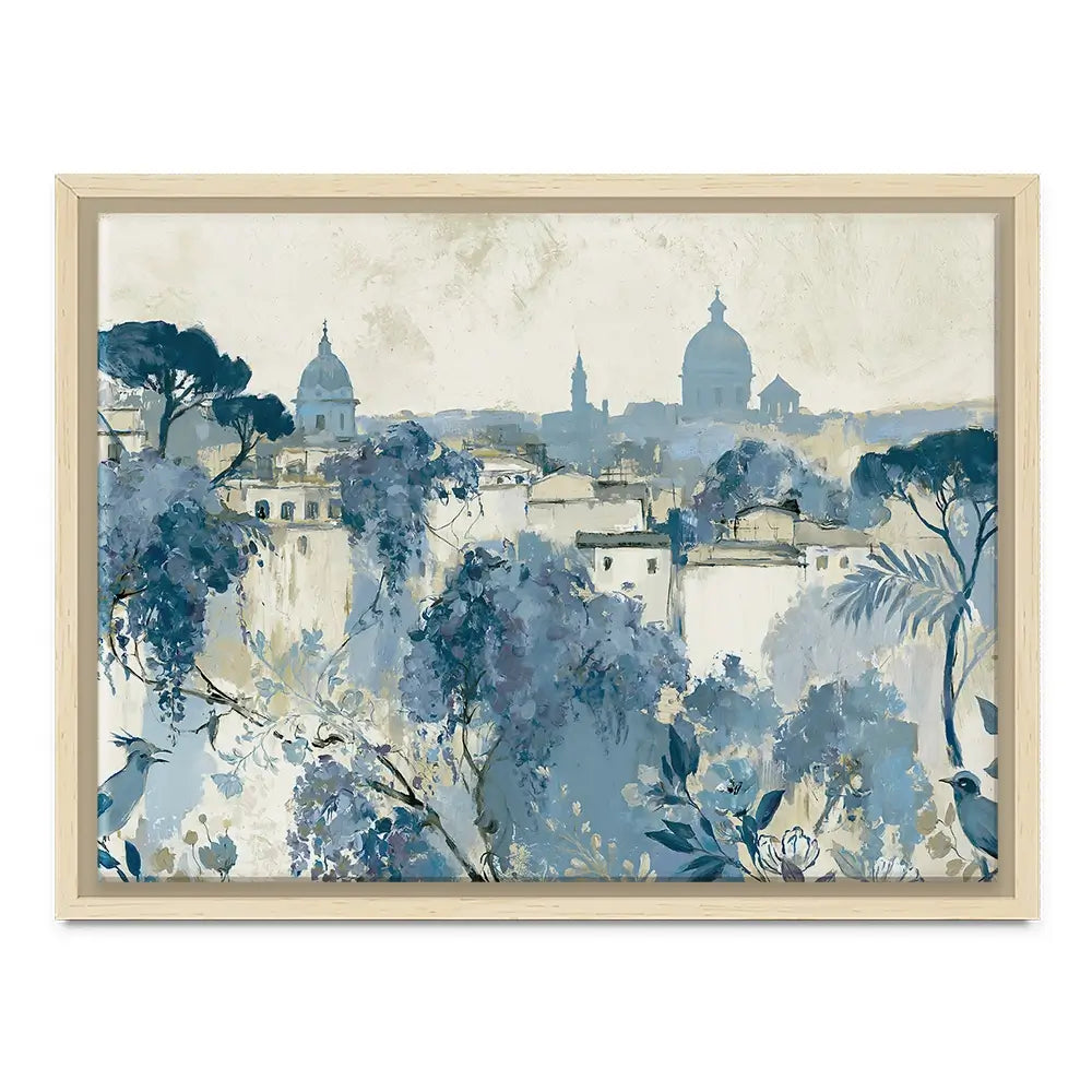 Painterly Rome Skyline Canvas Print Painterly Rome Skyline Canvas Print wall art product Chromatic Storm Studio