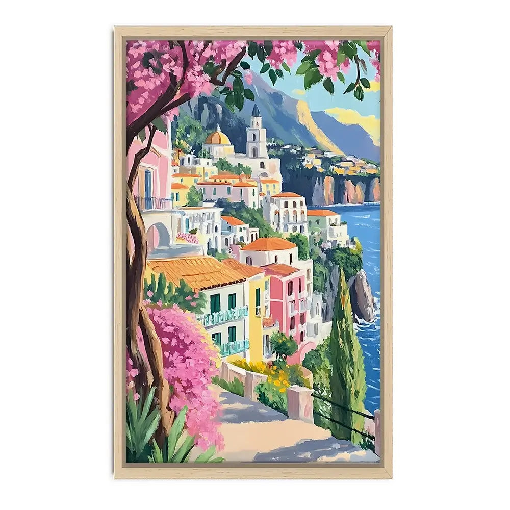 Paintings Of Amalfi Coast 1 Canvas Print Paintings Of Amalfi Coast 1 Canvas Print wall art product IAmHomeStudio