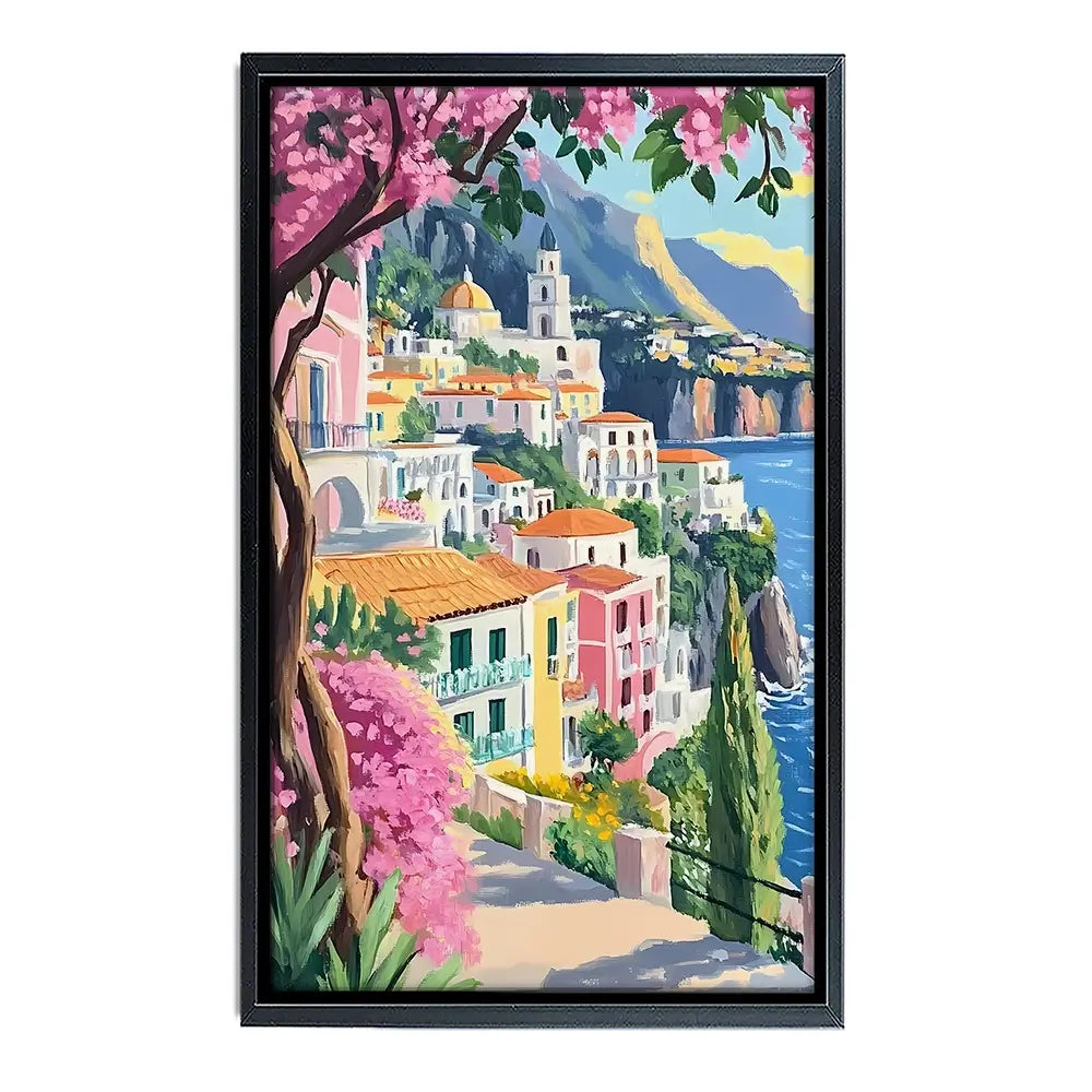 Paintings Of Amalfi Coast 1 Canvas Print Paintings Of Amalfi Coast 1 Canvas Print wall art product IAmHomeStudio