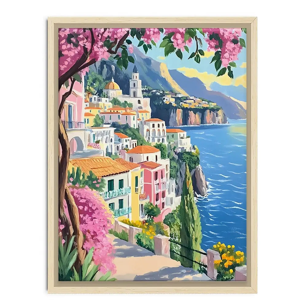 Paintings Of Amalfi Coast 1 Canvas Print Paintings Of Amalfi Coast 1 Canvas Print wall art product IAmHomeStudio