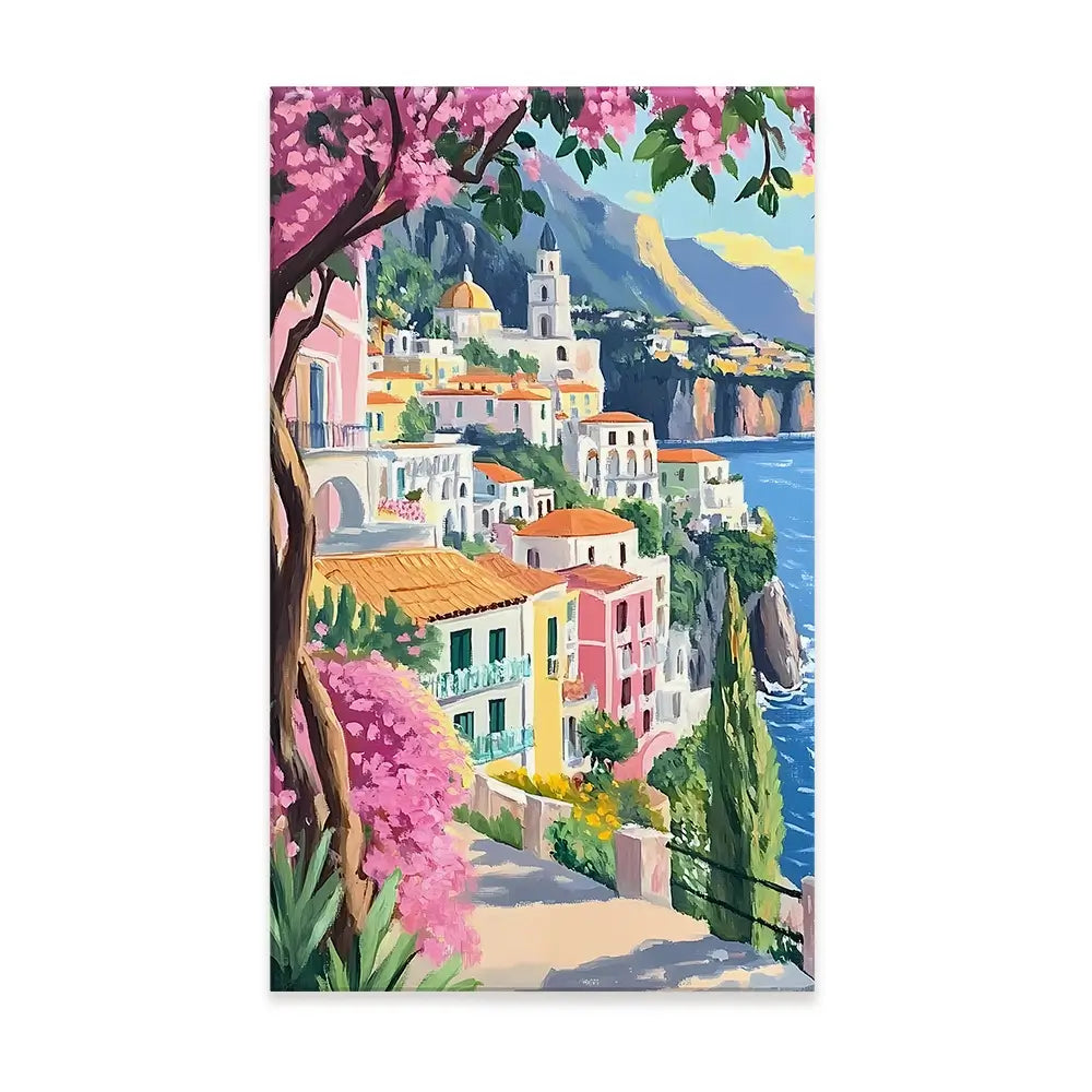Paintings Of Amalfi Coast 1 Canvas Print Paintings Of Amalfi Coast 1 Canvas Print wall art product IAmHomeStudio