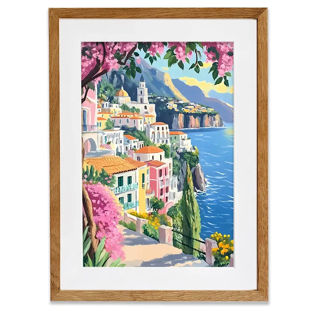 Paintings Of Amalfi Coast 1 Framed Art Print Paintings Of Amalfi Coast 1 Framed Art Print wall art product IAmHomeStudio