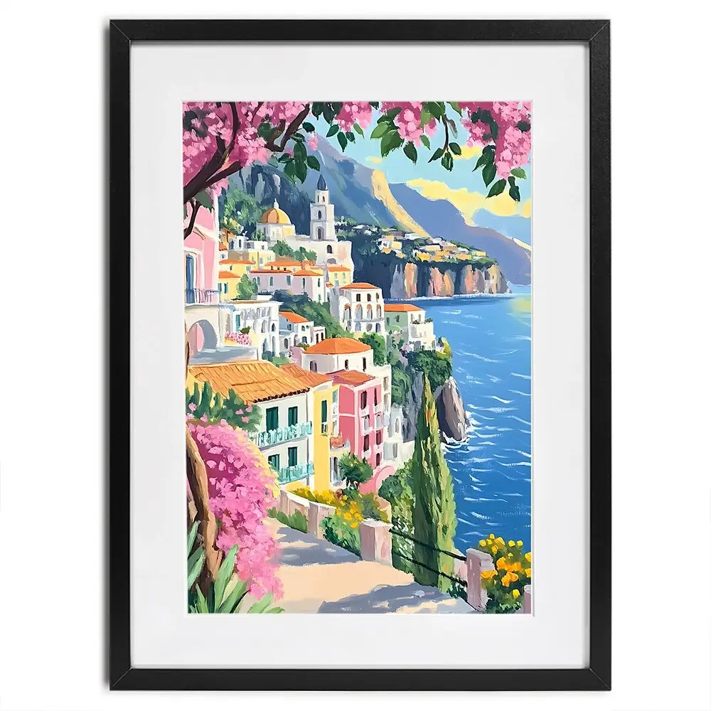 Paintings Of Amalfi Coast 1 Framed Art Print Paintings Of Amalfi Coast 1 Framed Art Print wall art product IAmHomeStudio