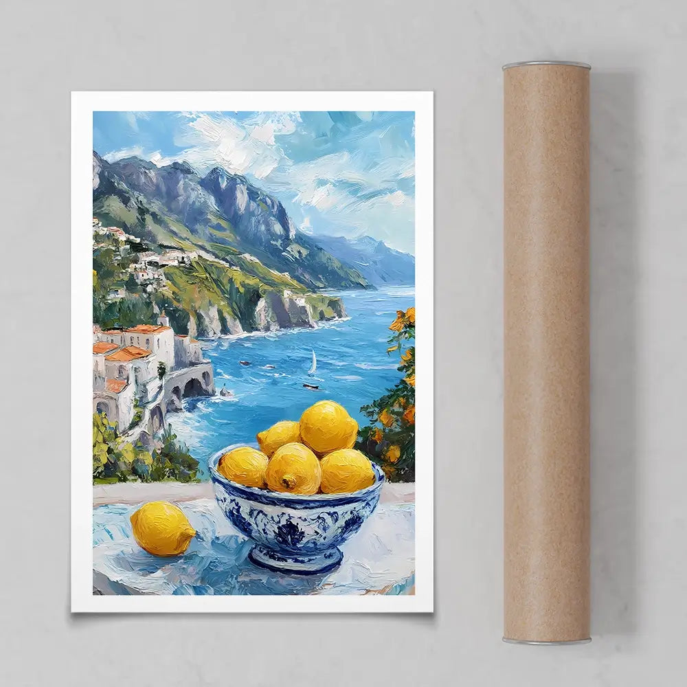 Paintings Of Amalfi Coast 2 Art Print Paintings Of Amalfi Coast 2 Art Print wall art product IAmHomeStudio