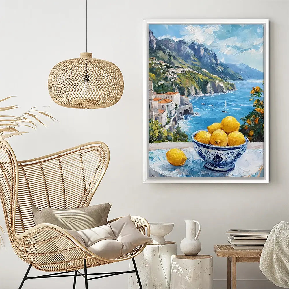 Paintings Of Amalfi Coast 2 Canvas Print Paintings Of Amalfi Coast 2 Canvas Print wall art product IAmHomeStudio