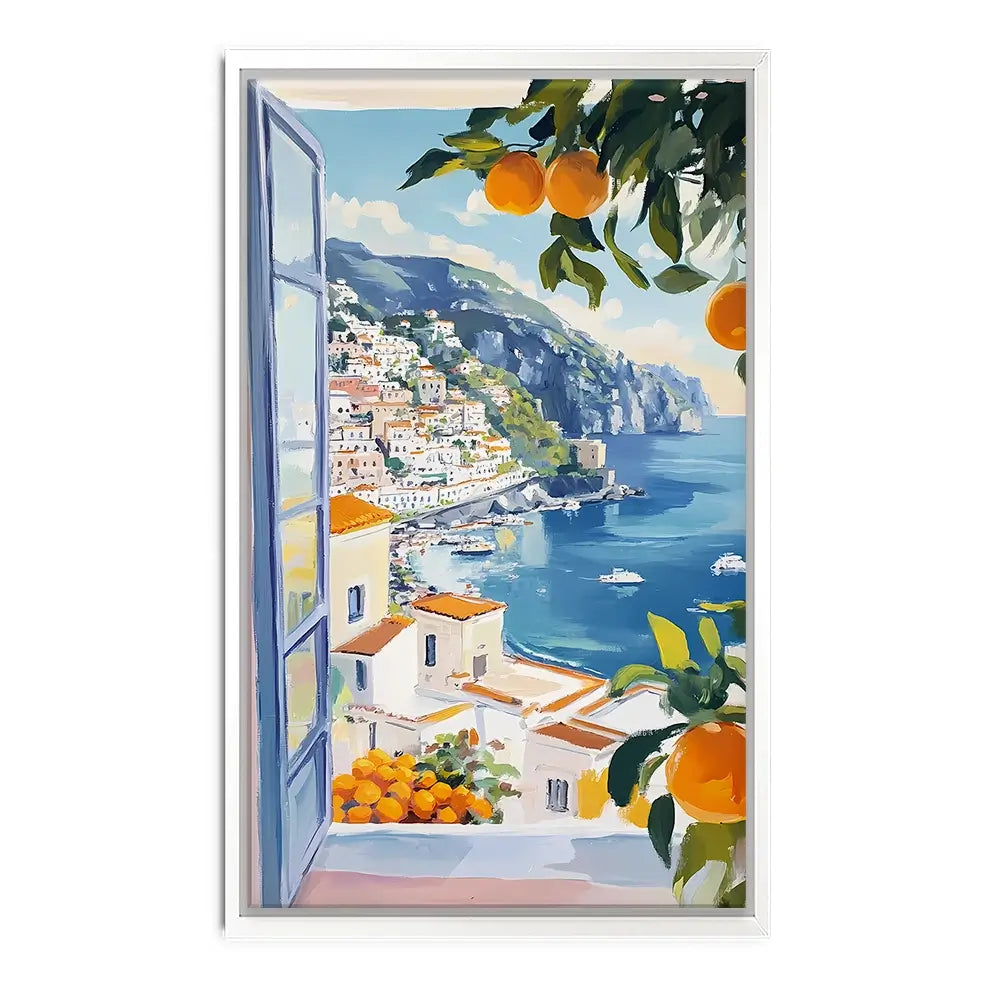 Paintings Of Amalfi Coast 3 Canvas Print Paintings Of Amalfi Coast 3 Canvas Print wall art product IAmHomeStudio