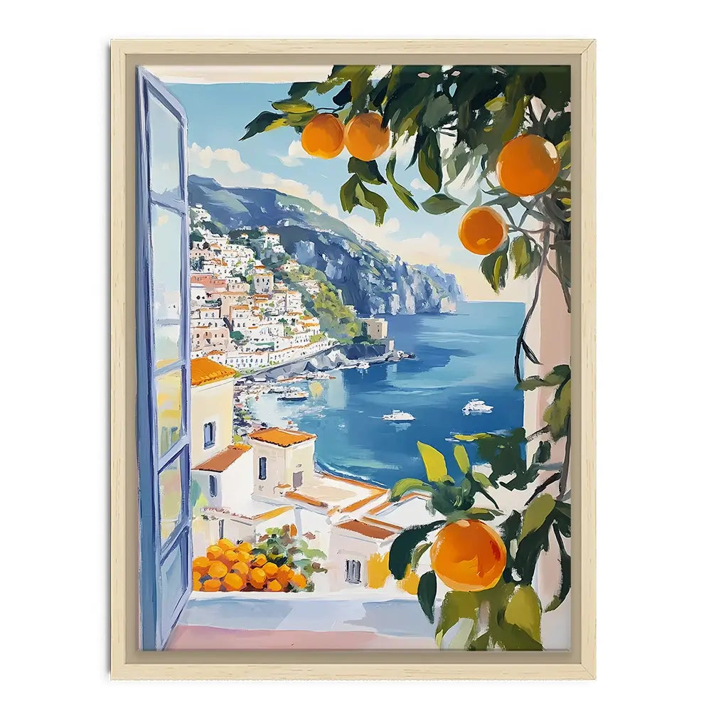 Paintings Of Amalfi Coast 3 Canvas Print Paintings Of Amalfi Coast 3 Canvas Print wall art product IAmHomeStudio