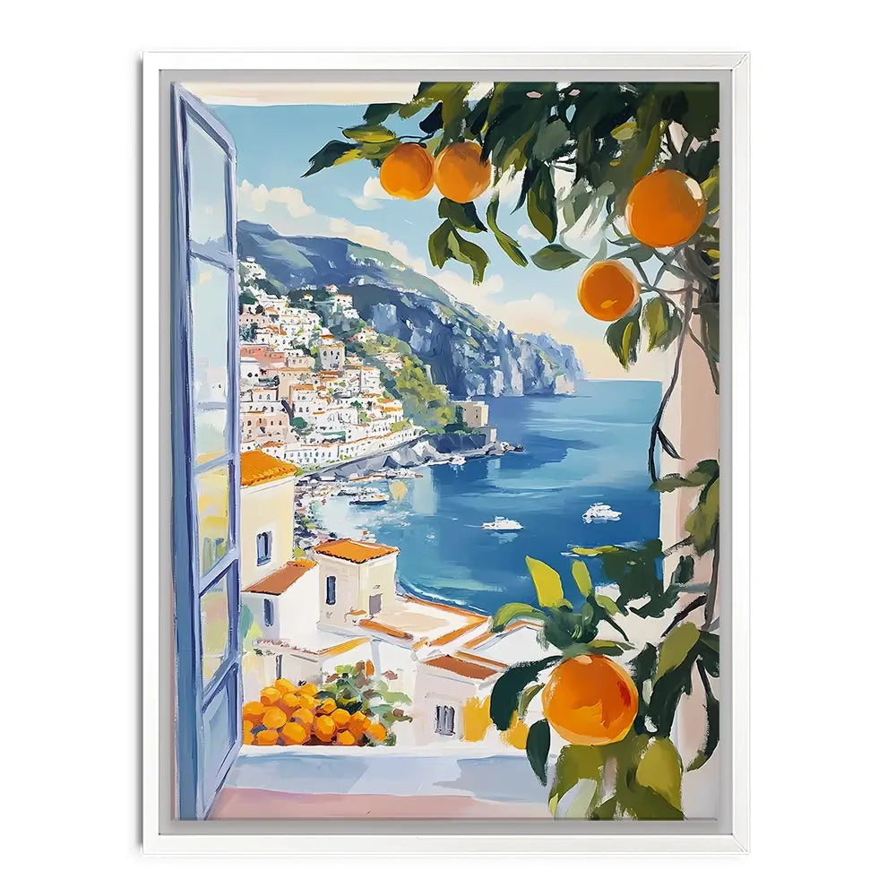Paintings Of Amalfi Coast 3 Canvas Print Paintings Of Amalfi Coast 3 Canvas Print wall art product IAmHomeStudio