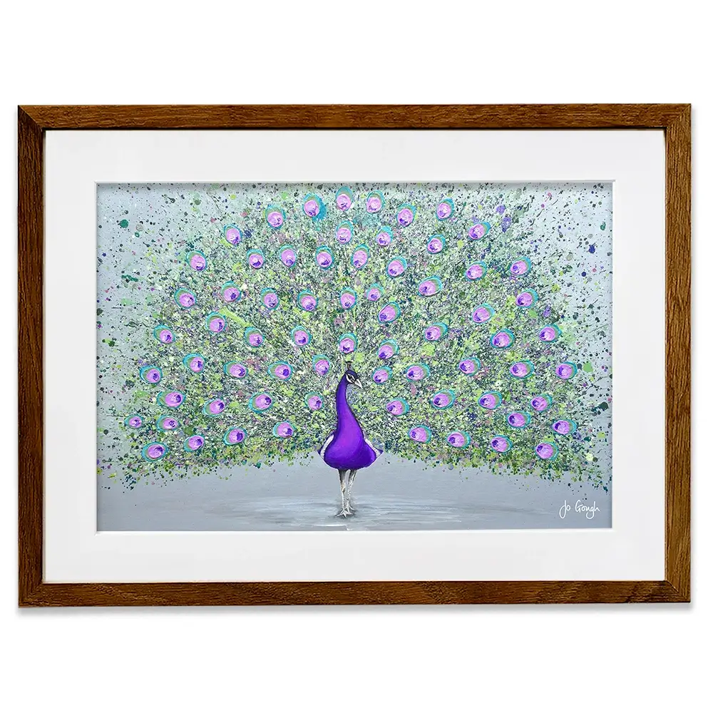 Paisley The Peacock Framed Art Print Paisley The Peacock Framed Art Print wall art product Jo Gough