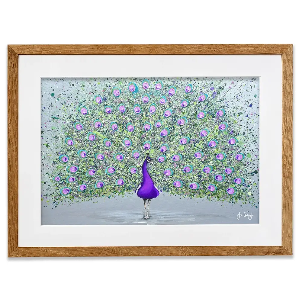 Paisley The Peacock Framed Art Print Paisley The Peacock Framed Art Print wall art product Jo Gough