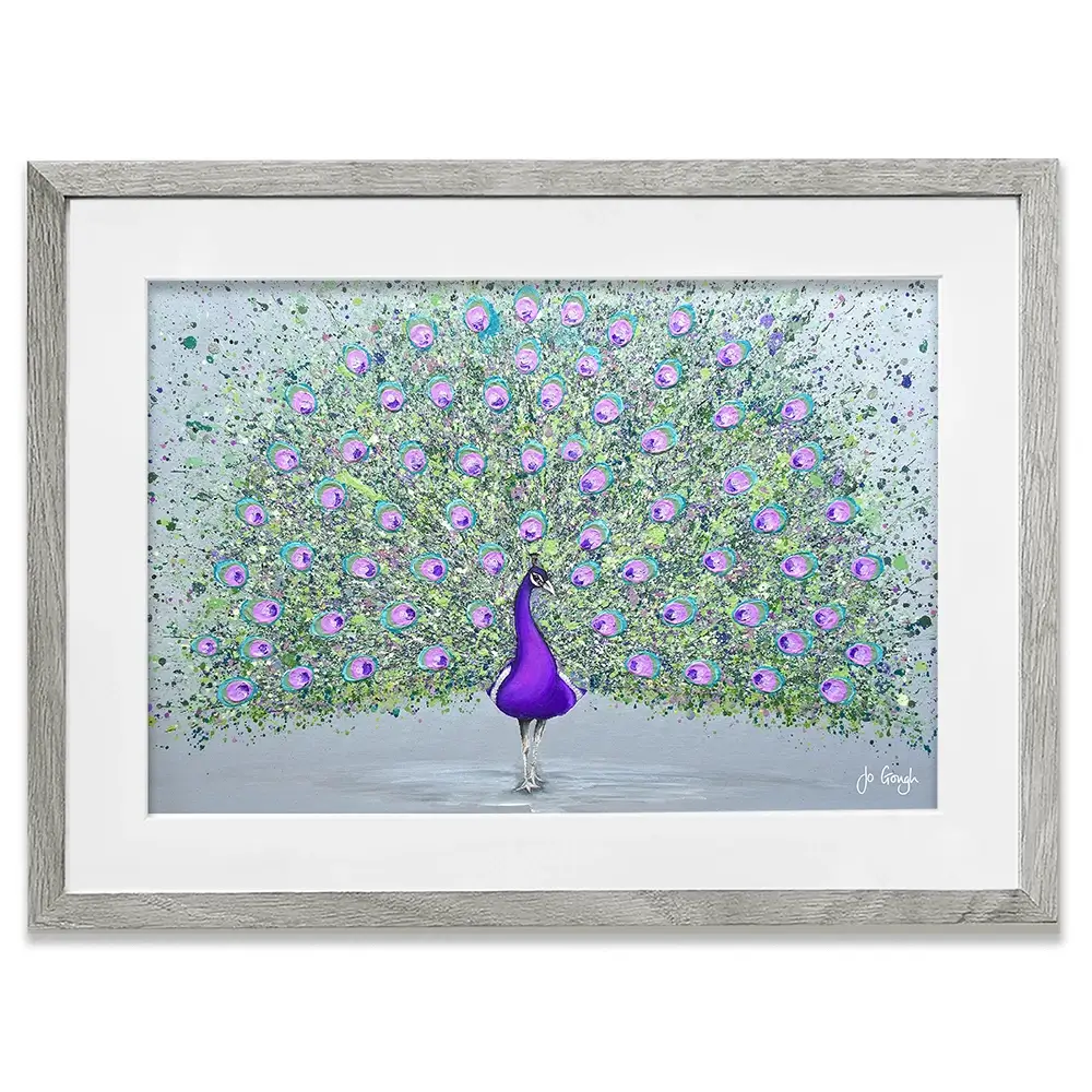 Paisley The Peacock Framed Art Print Paisley The Peacock Framed Art Print wall art product Jo Gough