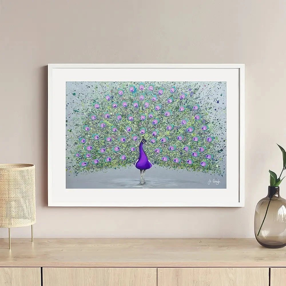 Paisley The Peacock Framed Art Print Paisley The Peacock Framed Art Print wall art product Jo Gough